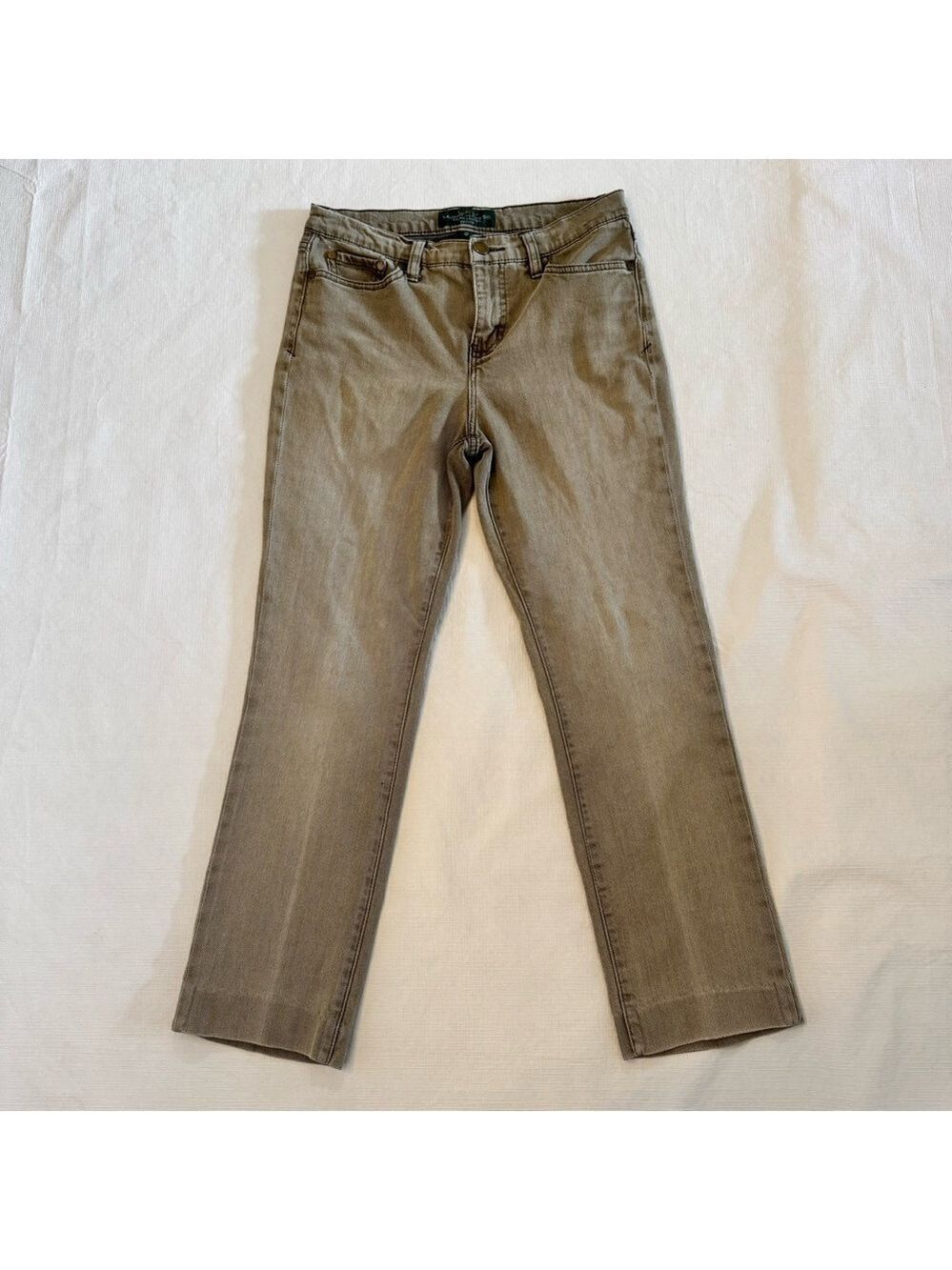 Ralph Lauren Double RL Women's Cropped Jeans - Brown